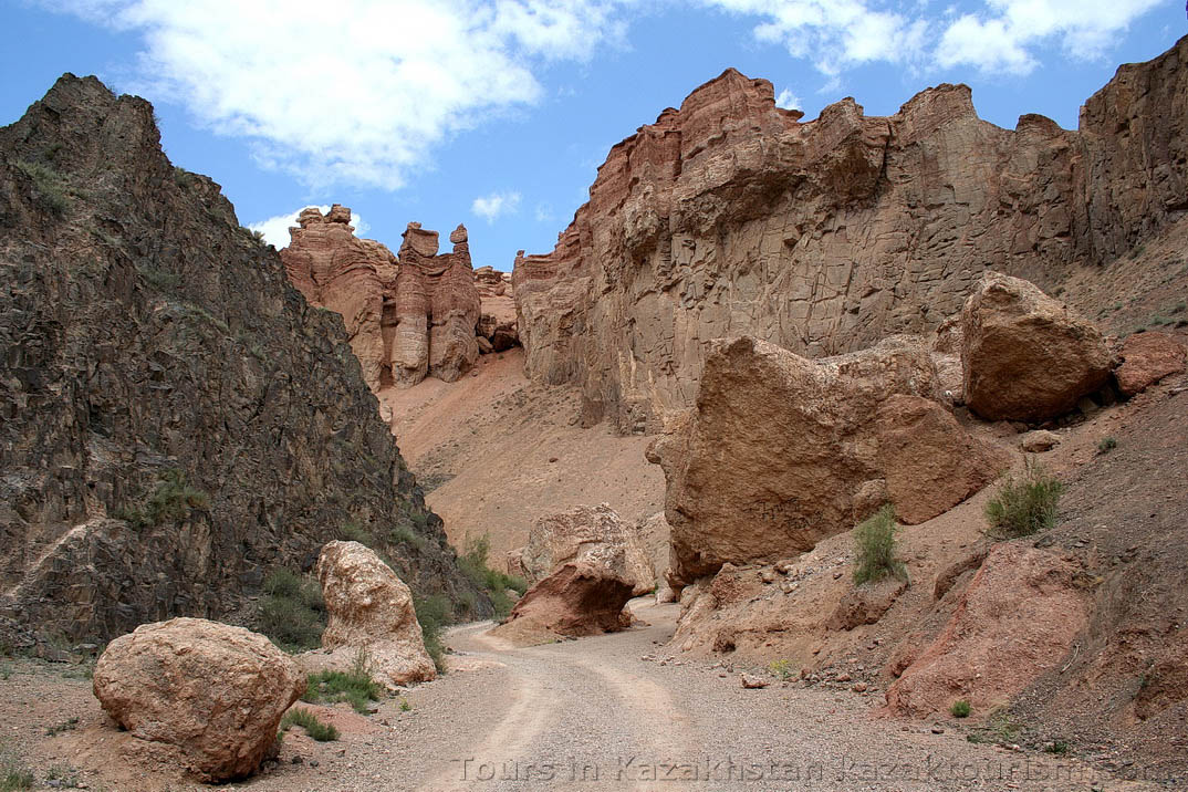 The Charyn Canyon. The Valley of Castles.