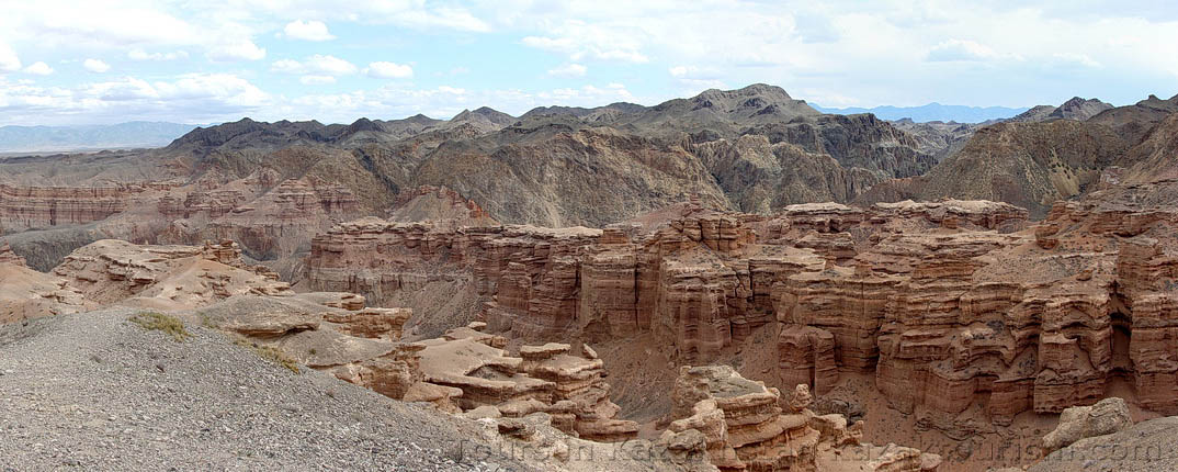 The Charyn Canyon. The Valley of Castles.