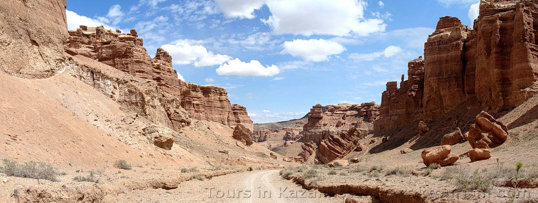 The Charyn Canyon. The Valley of Castles.